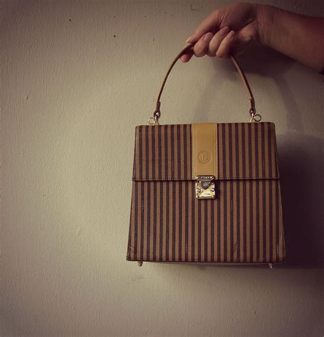 fendi striped bag vintage|authentic vintage Fendi handbags.